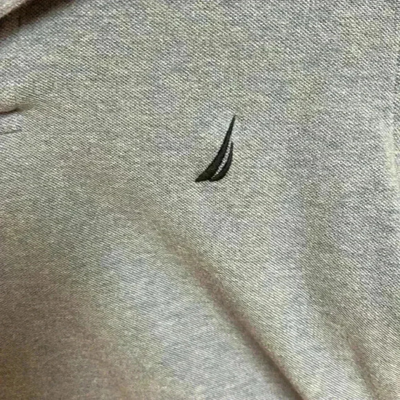 Men's Nautica Long Sleeve Blue/Gray 3 Button Shirt Size L - Picture 2 of 13